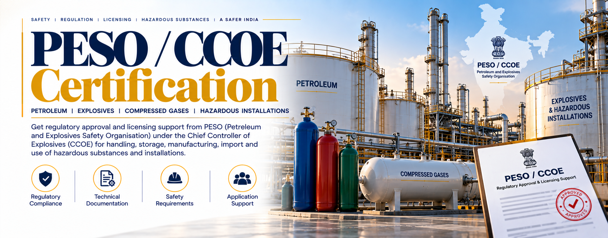 PESO Flame Proof Approval — ex-proof equipment certification for hazardous areas